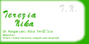 terezia nika business card